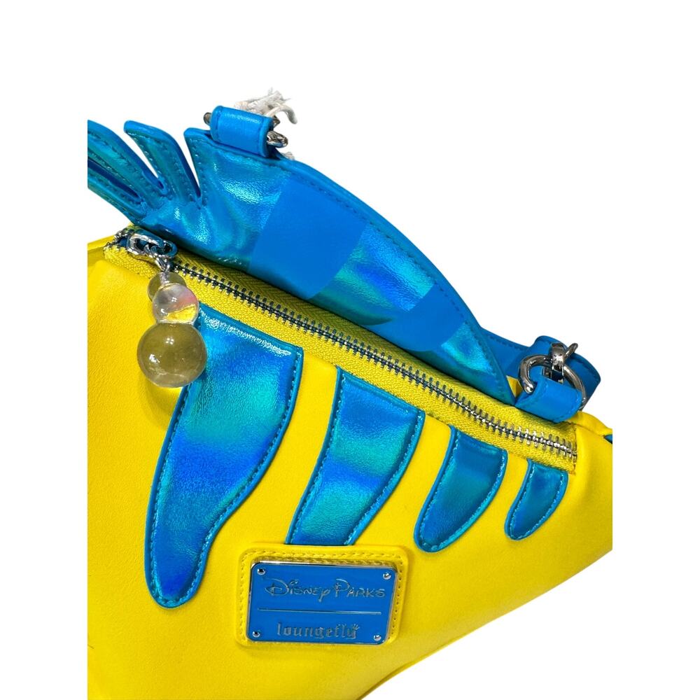 Disney Parks Loungefly Flounder Crossbody Little Mermaid 2026 NWT - Picture 3 of 9